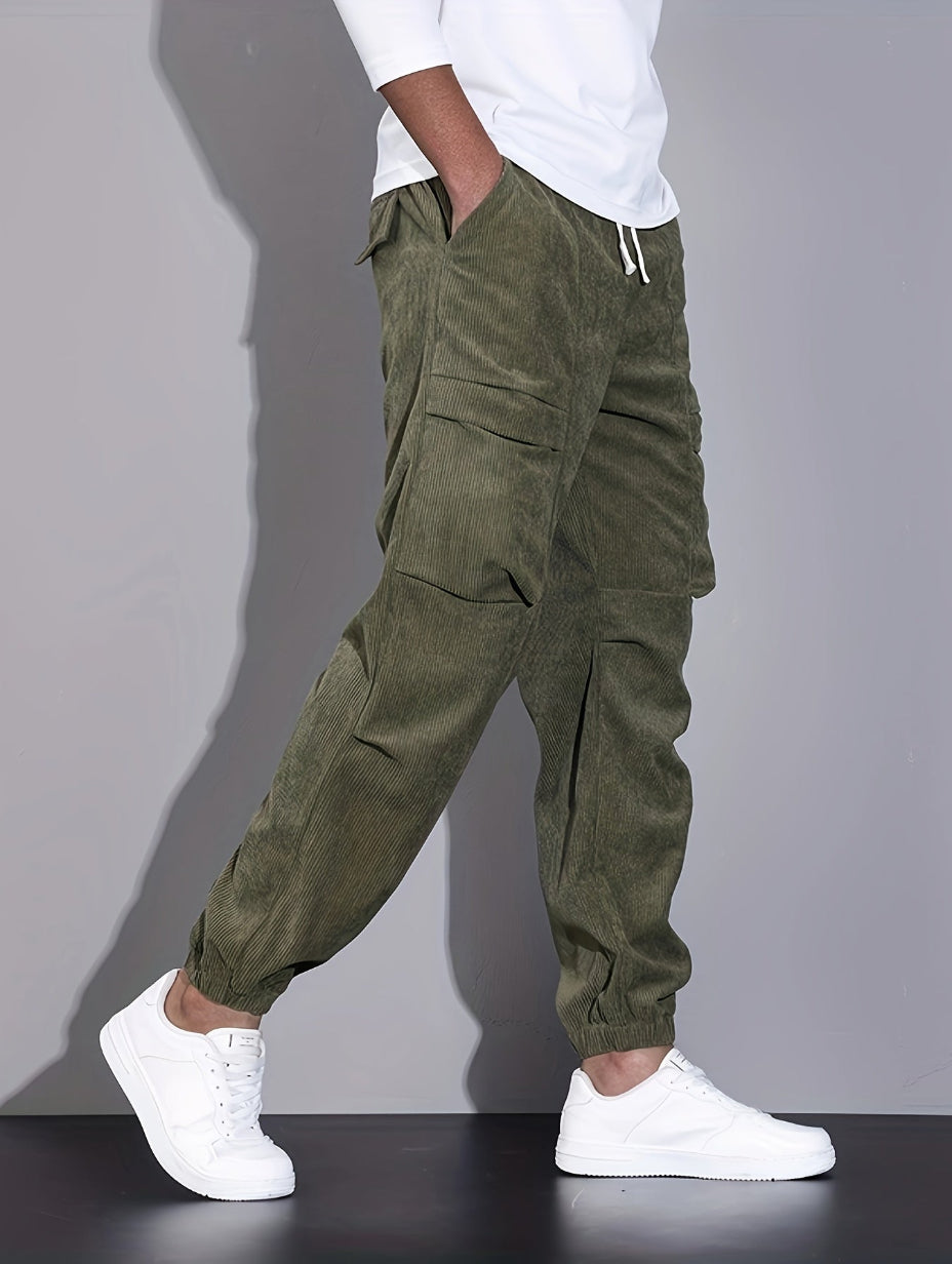 【DISCERNMENT】BDU Corduroy Wide Jogger Pants Amazon.com: Sdeycui Mens Corduroy Pants Joggers Sweatpants