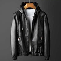 Rave Hooded Leather Jacket 0
