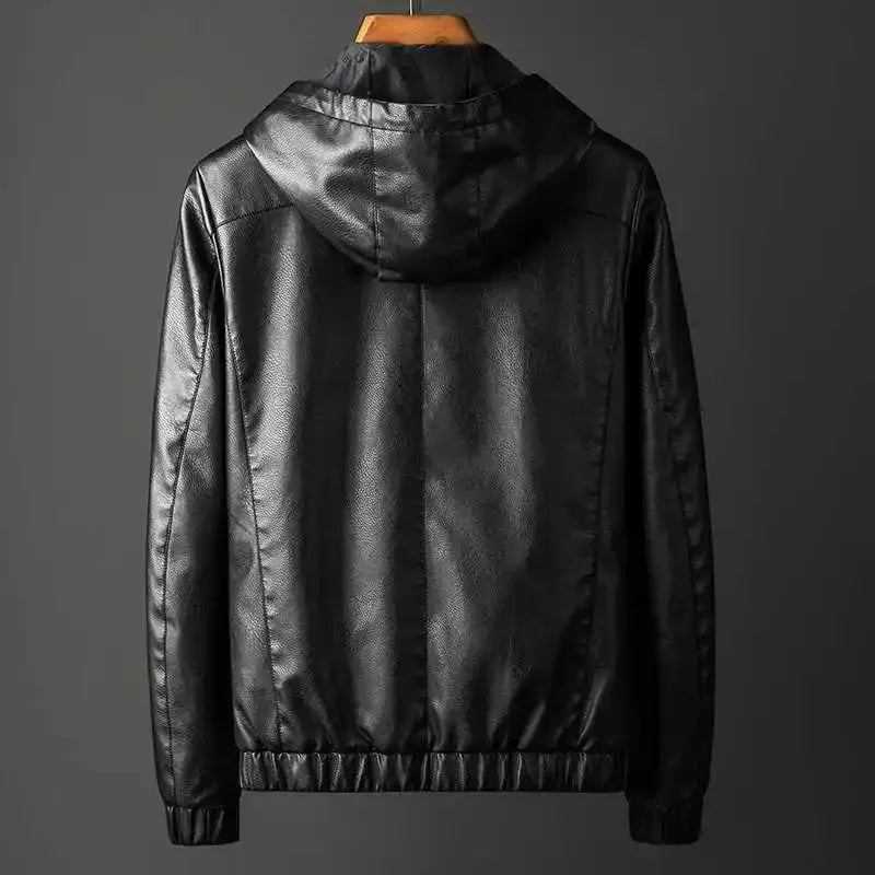 Rave Hooded Leather Jacket 1
