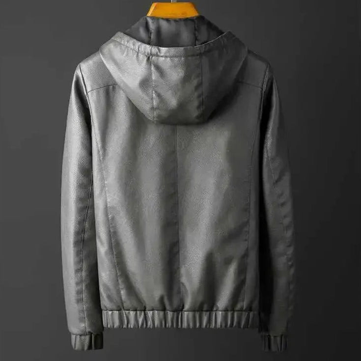 Rave Hooded Leather Jacket 3