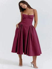 Elegance Vintage™ Midi Dress
