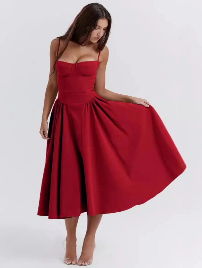 Elegance Vintage™ Midi Dress