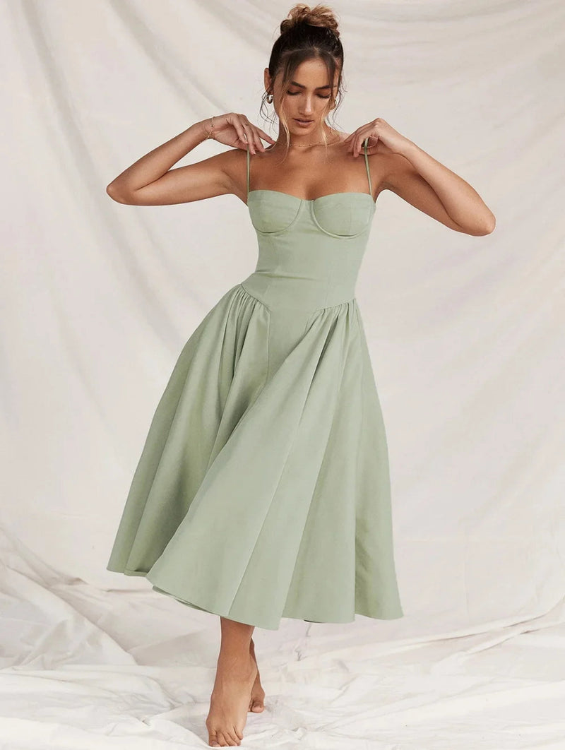 Elegance Vintage™ Midi Dress