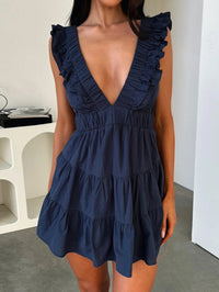 LUXEVERA™ Ruffle Mini Dress