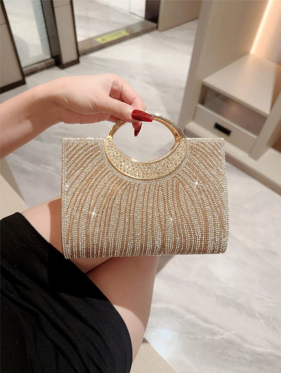 LUXEVERA™ Rhinestone Elegance Banquet Bag