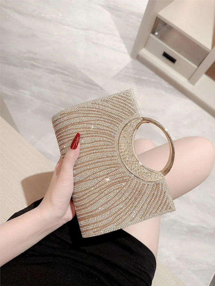 LUXEVERA™ Rhinestone Elegance Banquet Bag