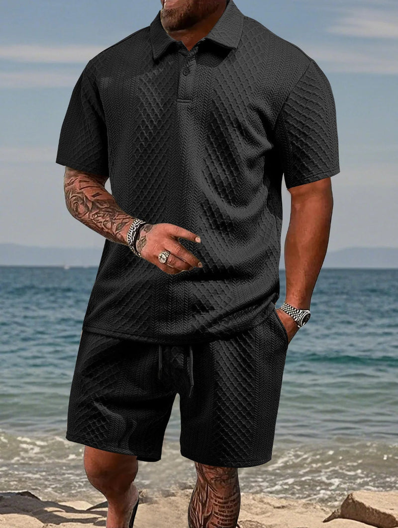 EVOFIT™ Summer Jacquard Polo Set