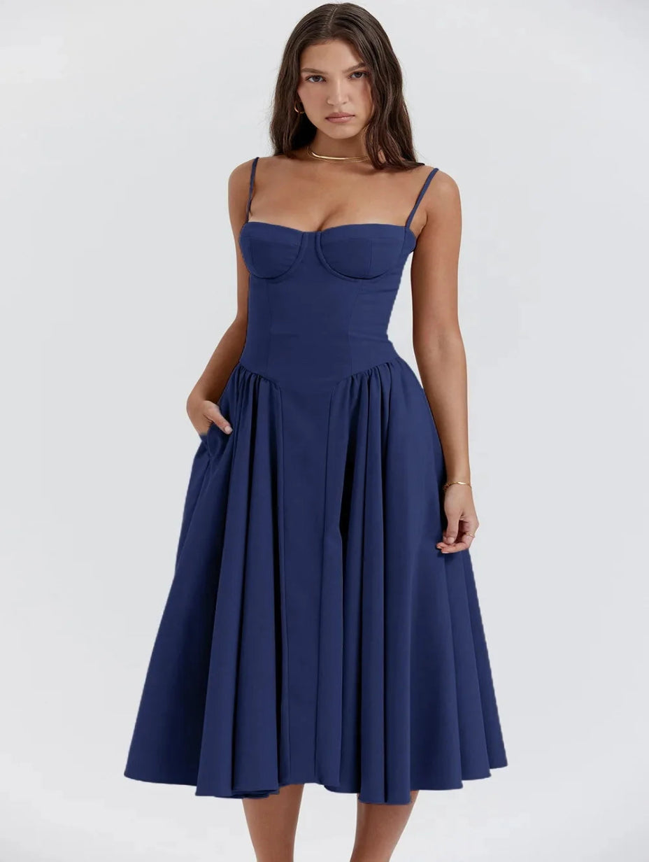 Elegance Vintage™ Midi Dress
