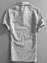 AzureBreeze Linen Polo