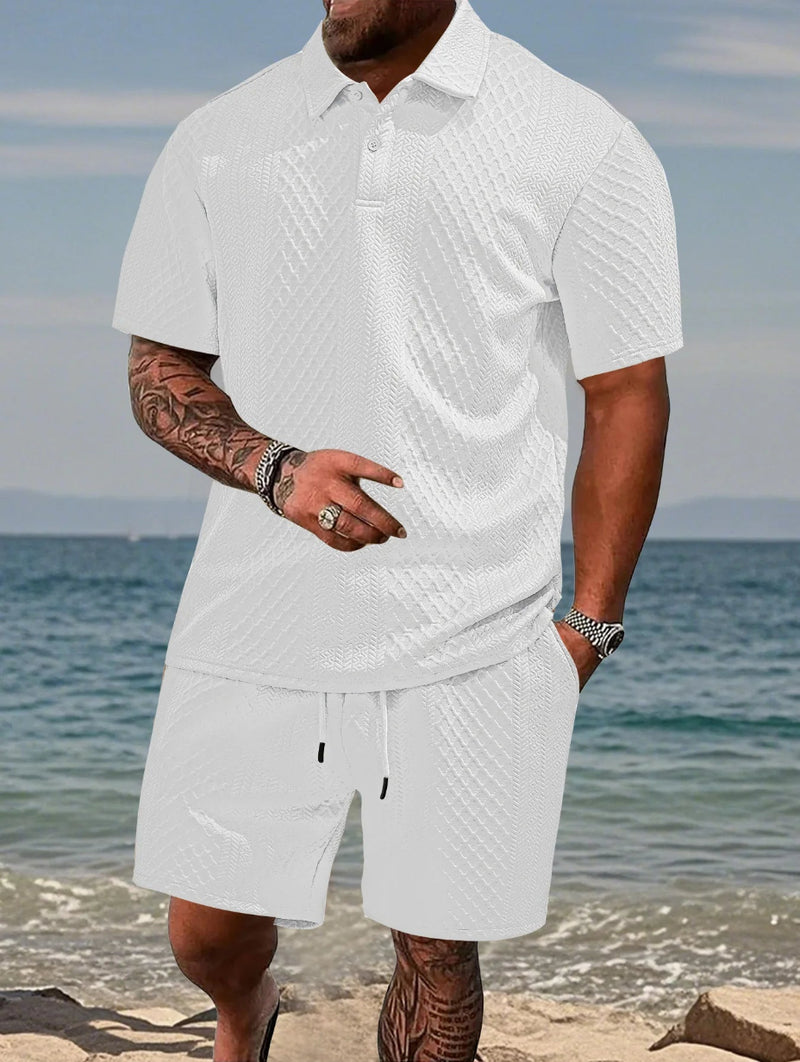 EVOFIT™ Summer Jacquard Polo Set