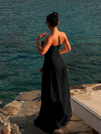 LUXEVERA™ Strapless Hollow Maxi Dress