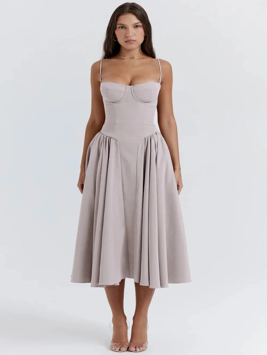 Elegance Vintage™ Midi Dress