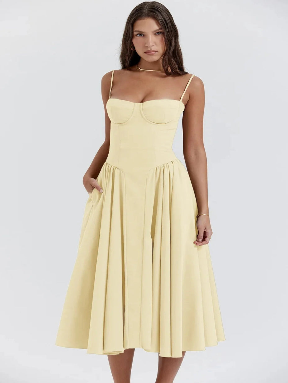 Elegance Vintage™ Midi Dress