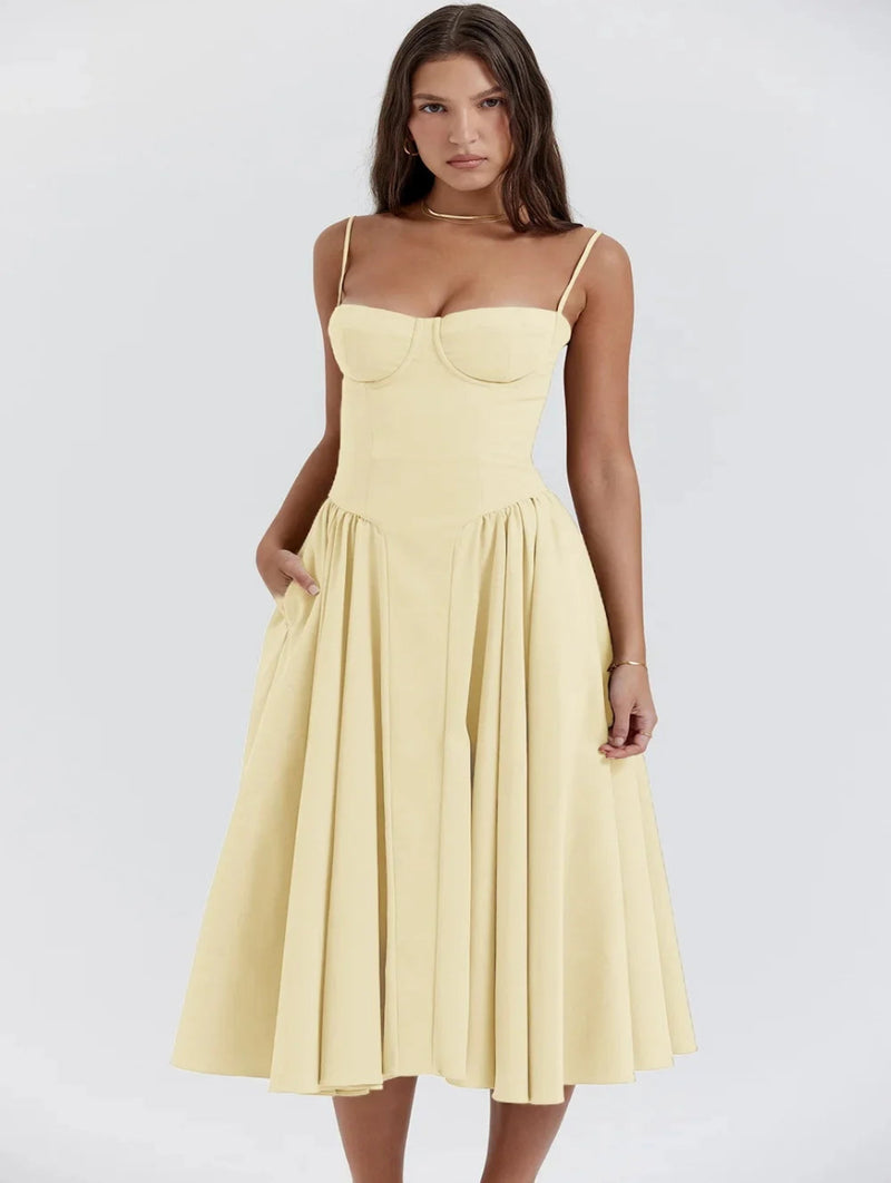 Elegance Vintage™ Midi Dress