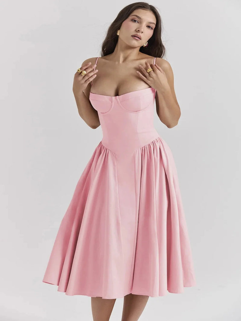 Elegance Vintage™ Midi Dress