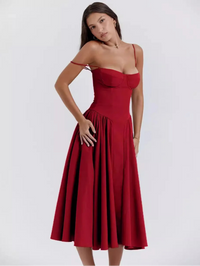 Elegance Vintage™ Midi Dress