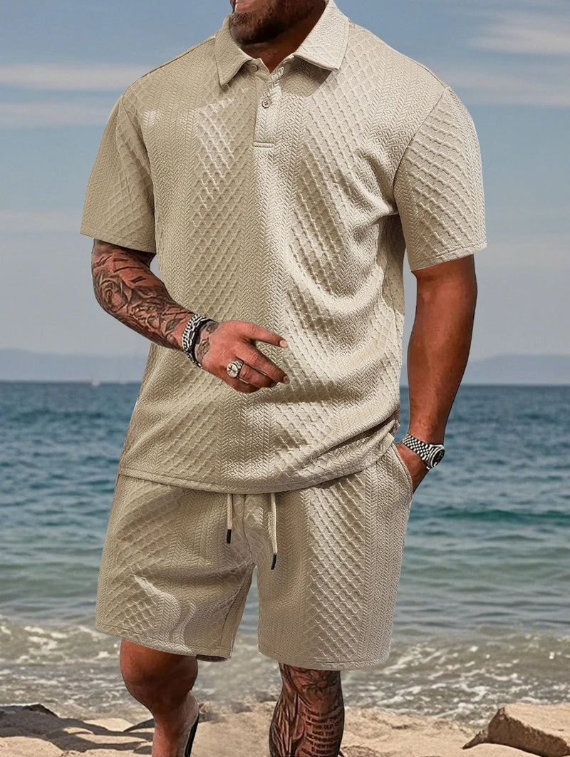 EVOFIT™ Summer Jacquard Polo Set
