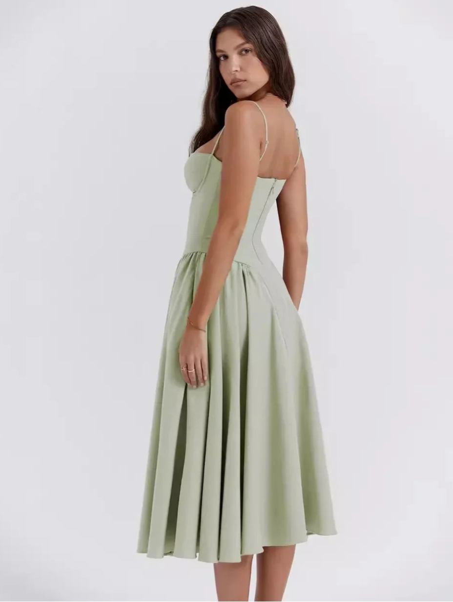 Elegance Vintage™ Midi Dress