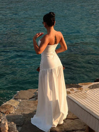 LUXEVERA™ Strapless Hollow Maxi Dress