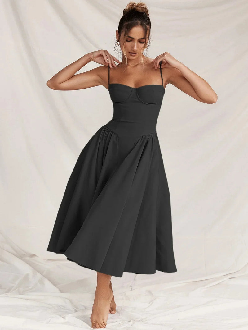 Elegance Vintage™ Midi Dress