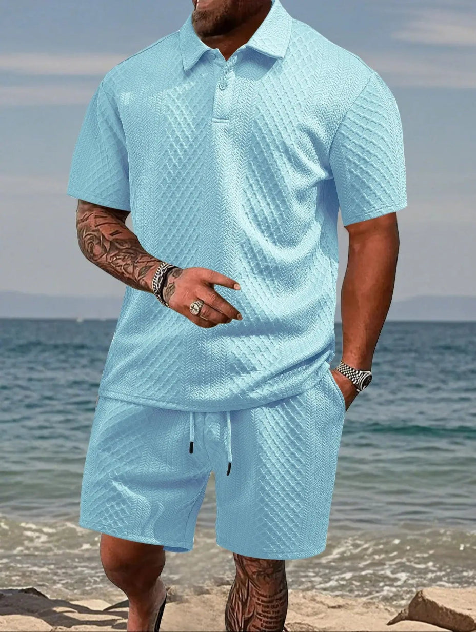 EVOFIT™ Summer Jacquard Polo Set