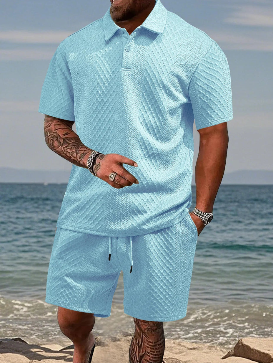 EVOFIT™ Summer Jacquard Polo Set
