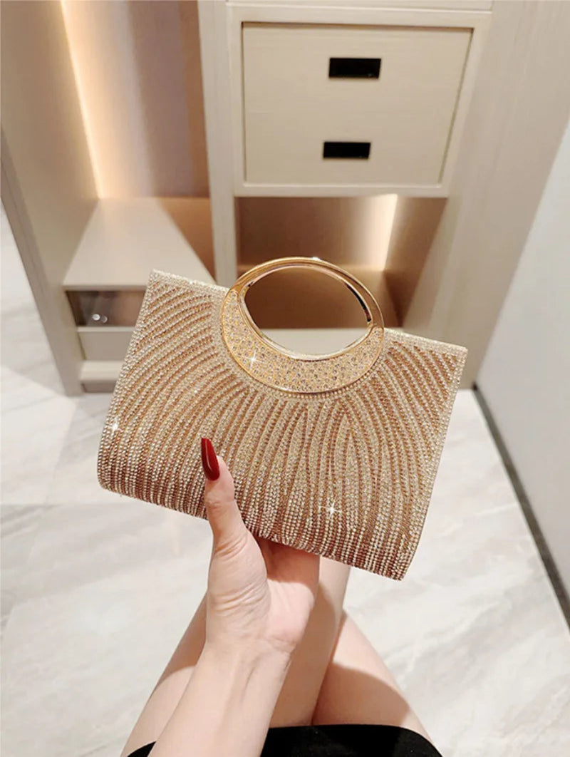 LUXEVERA™ Rhinestone Elegance Banquet Bag
