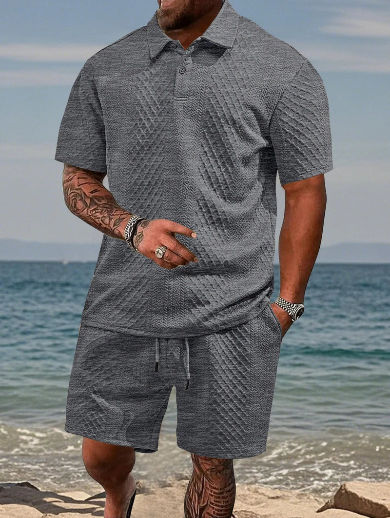 EVOFIT™ Summer Jacquard Polo Set