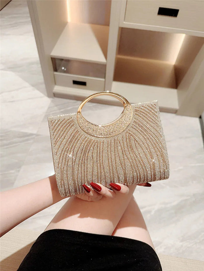 LUXEVERA™ Rhinestone Elegance Banquet Bag