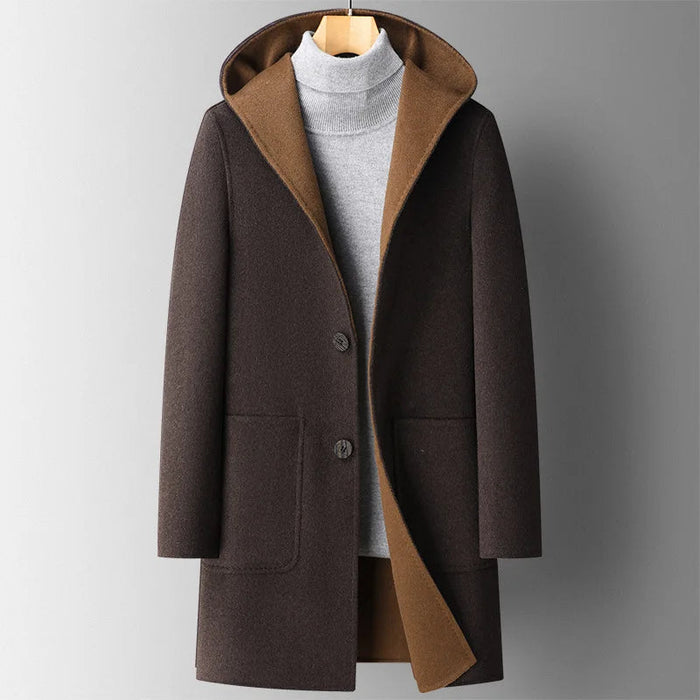 Wool Hooded Overcoat 0