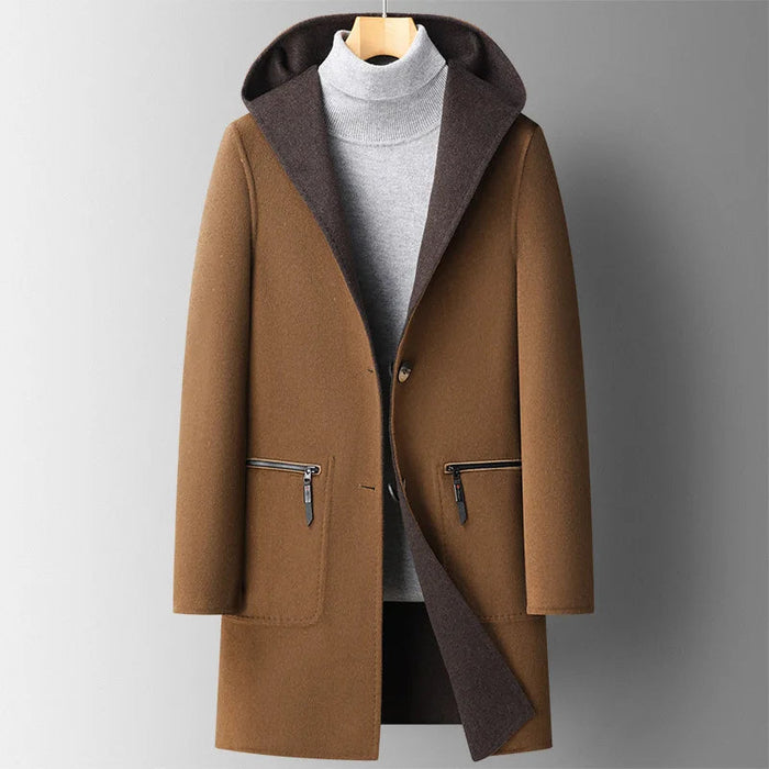 Wool Hooded Overcoat 1