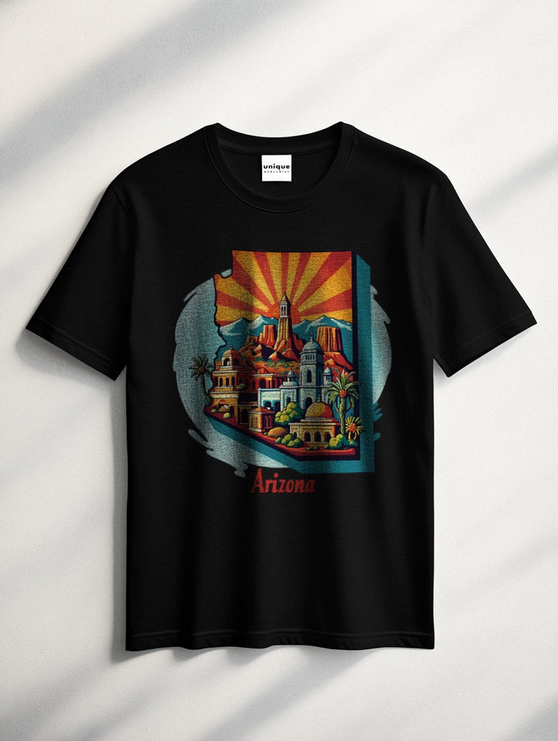 UNIQUE SUPIMA® COTTON "ARIZONA STATE" T-SHIRT