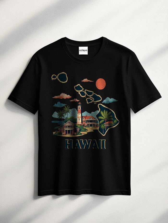 UNIQUE SUPIMA® COTTON "HAWAII STATE" T-SHIRT