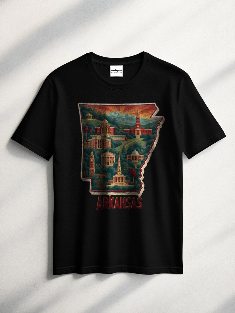 UNIQUE SUPIMA® COTTON "ARKANSAS STATE" T-SHIRT