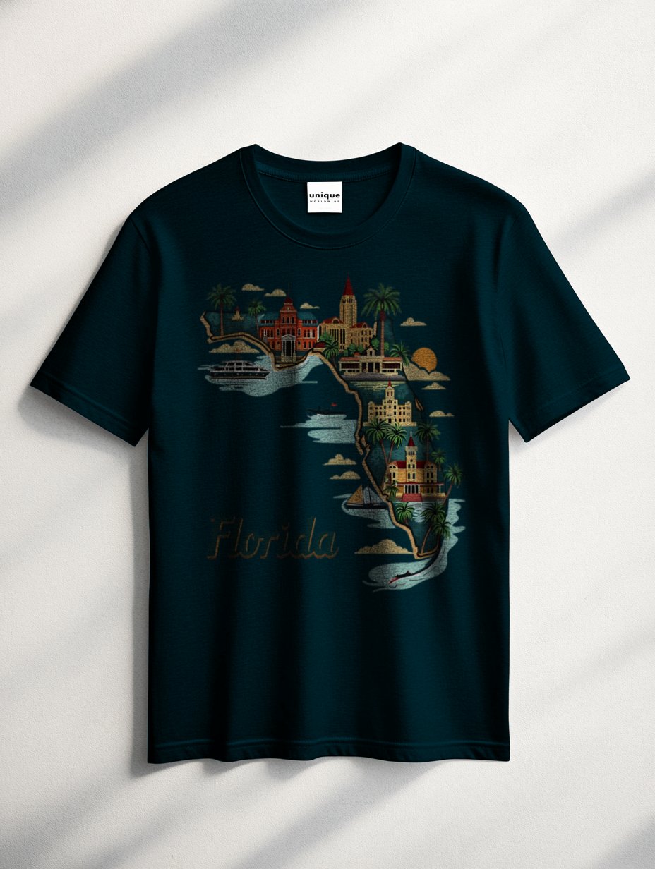 UNIQUE SUPIMA® COTTON "FLORIDA STATE" T-SHIRT