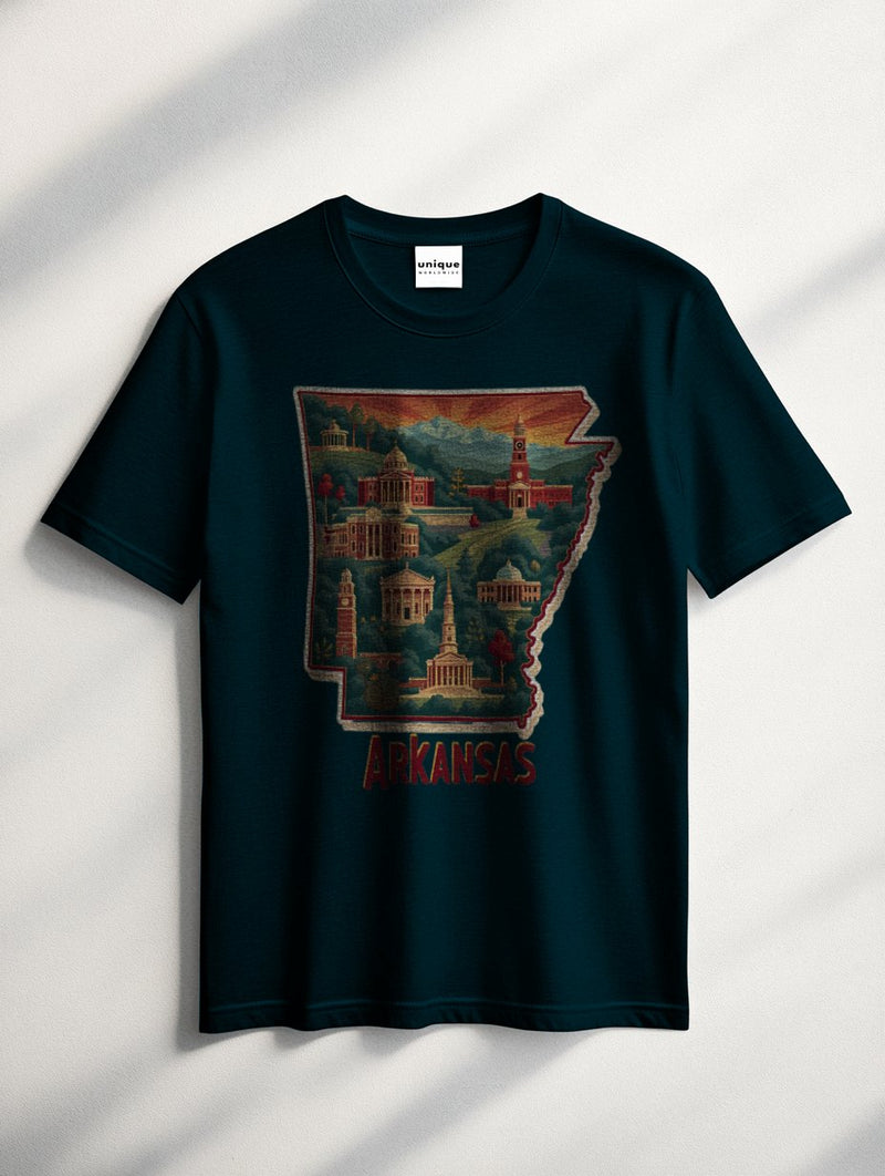 UNIQUE SUPIMA® COTTON "ARKANSAS STATE" T-SHIRT