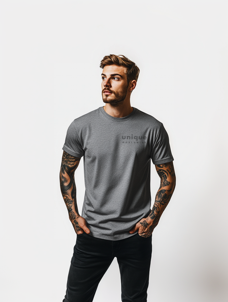 UNIQUE PREMIUM SUPIMA® COTTON T-SHIRT - GREY