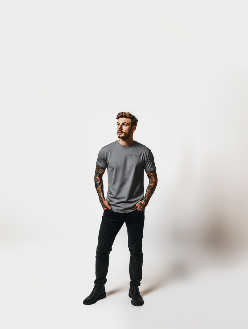 UNIQUE PREMIUM SUPIMA® COTTON T-SHIRT - GREY