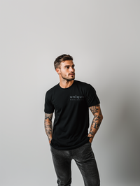 UNIQUE PREMIUM SUPIMA® COTTON  T-SHIRT - BLACK