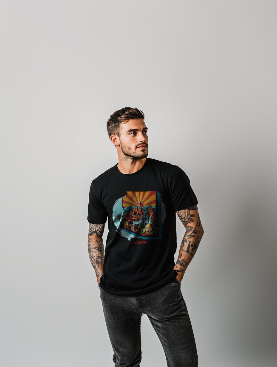 UNIQUE SUPIMA® COTTON "ARIZONA STATE" T-SHIRT