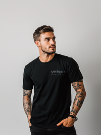 UNIQUE PREMIUM SUPIMA® COTTON  T-SHIRT - BLACK