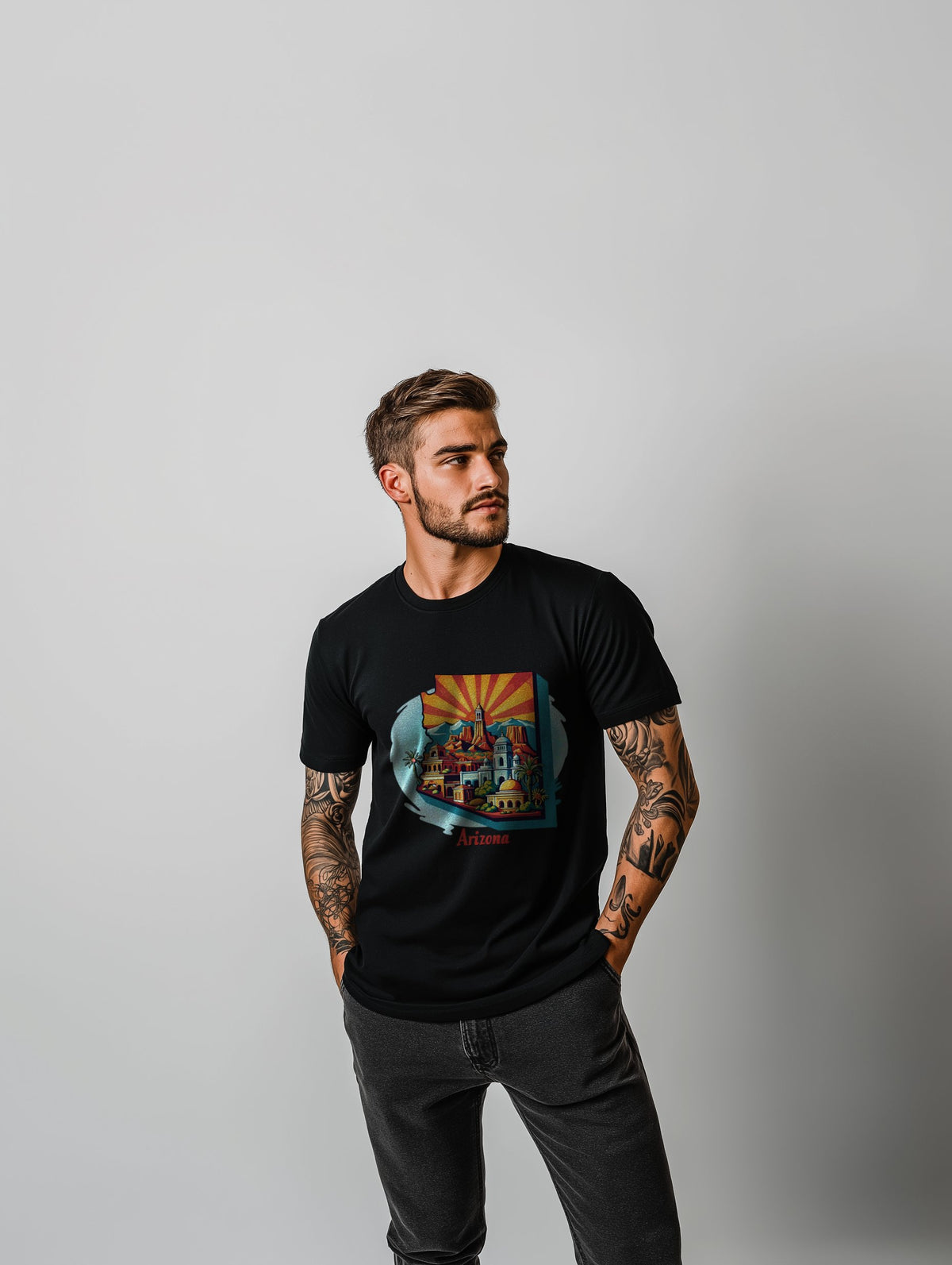 UNIQUE SUPIMA® COTTON "ARIZONA STATE" T-SHIRT