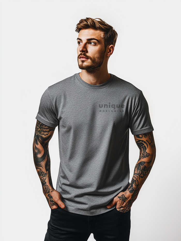 UNIQUE PREMIUM SUPIMA® COTTON T-SHIRT - GREY