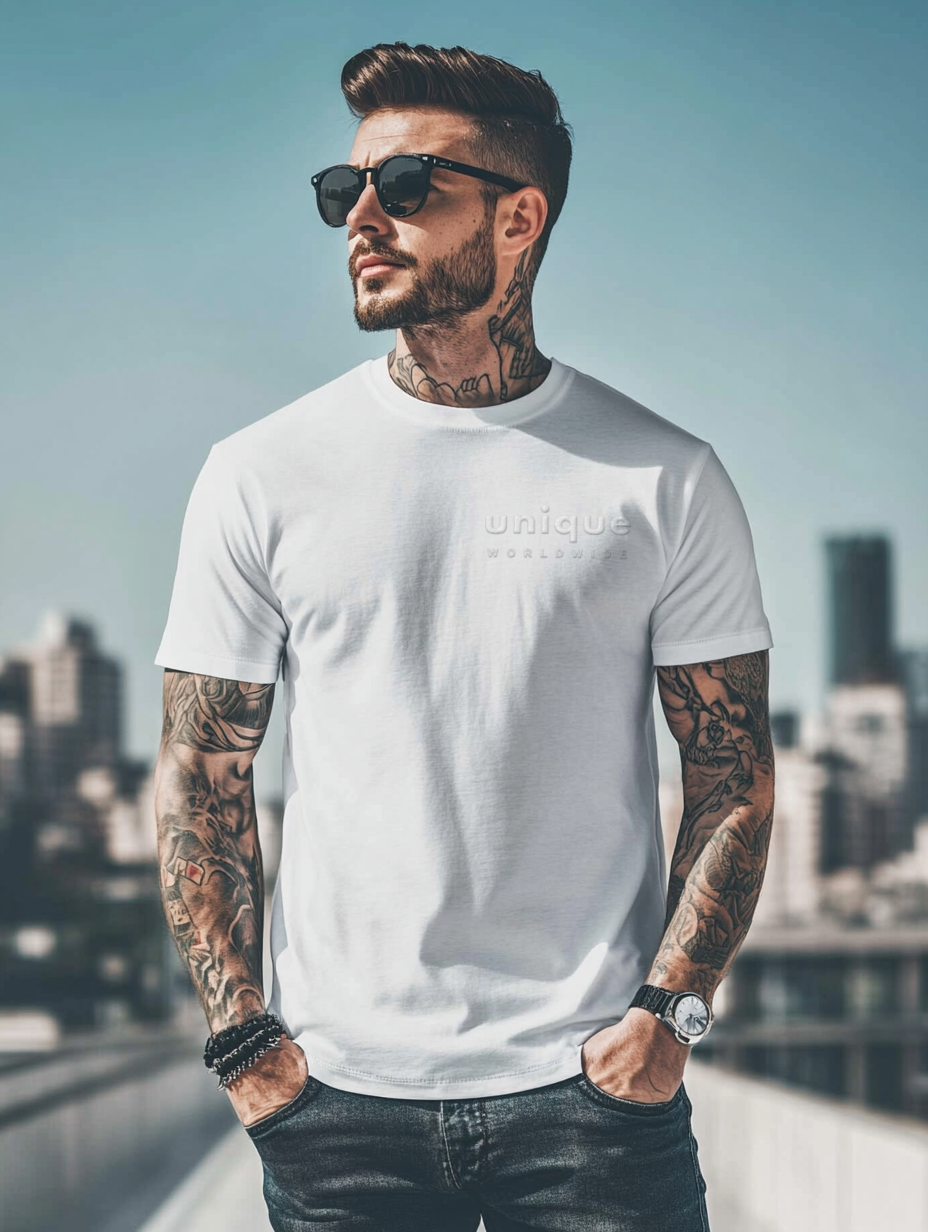 UNIQUE PREMIUM SUPIMA® COTTON T-SHIRT - WHITE